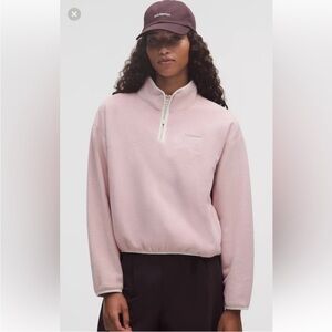 Lululemon Tumbled Fleece Half-Zip Jacket Mink Berry Pink